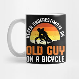 An Old Guy On A Bicycle Riders Dad Mug